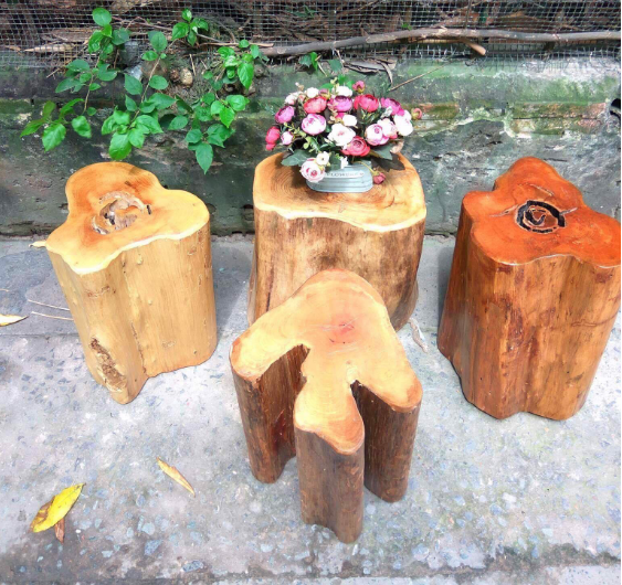 Bàn ghế đôn gỗ bằng lăng - Đồ Nội Thất Ghế Xanh - Công Ty Ghế Xanh